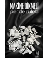 Makine Dikmeli Perde Düğmesi Perde Ruleti Perde Düğmesi 40 Adet