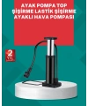 Manuel Ayak Pompası Extra Güçlü Lastik Şişirme Pompası
