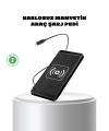 Manyetik Kablosuz Şarj Pedi 15W Hızlı Şarj Kaymaz Silikon Qi Destekli