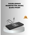 Manyetik Şarj Pedi 7.5W 10W 15W Hızlı Şarj Kaymaz Tabanlı