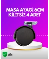 Masa ve Koltuk İçin Kilitsiz Tekerlek Seti 6 cm