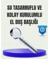 Masaj ve Yağmur Modlu Su Tasarruflu Duş Başlığı