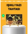 Masaüstü ve Duvara Monte Edilebilir LED Işıklı Yazı Panosu