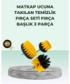 Matkap Uyumlu Temizlik Fırçası Seti 3’lü Çok Amaçlı