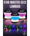 Mavi ve Mor Işıklı Star Master Projeksiyon Lambası