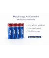 Max Energy AA Kalem Pil 1.5V R6 Heavy Duty Ultra Power 4lü 1 Paket