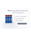 Max Energy AAA İnce Kalem Pil 1.5V R03 Heavy Duty Ultra Power 4 lü 1 Paket