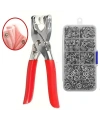 Metal 200 pcs Çıtçıt ve Pense Seti Makinesi  Bebek Elbise Çıtçıt Montaj Seti