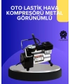 Metal Gövdeli Oto Lastik Hava Kompresörü 12V 140 PSI Hızlı Şişirme