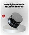 Mıknatıslı Araç Telefon Tutucu Vakum Teknolojili 360° Ayarlanabilir