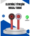 Mikro Akım Teknolojili Elektrikli Saç Masaj Fırçası Yağ Uygulamalı
