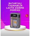 Mini Boy Elektrikli Şarjlı Yüksek Basınçlı Lastik Şişirme Pompası