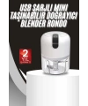 Mini Doğrayıcı Rondo Taşınabilir Mini El Blender Paslanmaz Çelik