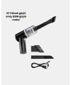 Mini Şarjlı Araç Süpürgesi – 120W Güçlü Motor, 5500PA Vakum Emiş, Yıkanabilir Filtre