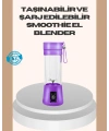 Mini Taşınabilir Blender 380ml USB Şarjlı Detoks Smoothie Hazırlayıcı
