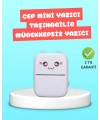 Mini Termal Yazıcı Kablosuz Taşınabilir Bluetooth Bağlantılı 200 DPI