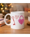 Model 27 – You’re The Key To My Heart Tasarımlı Porselen Kupa - Sevgiliye Arkadaşa Özel Anlamlı Hediye