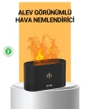 Modern Tasarımlı Alev Efektli LED Aromaterapi Hava Nemlendirici