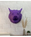 Mor Kurt Figürü Duvar Aksesuarı