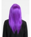 Mor Renk Düz Kesim Uzun Parti Peruğu Takma Saç
