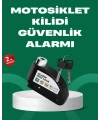 Motosiklet Scooter Bisiklet Tekerlek Disk Kilidi Alarmlı Güvenlik