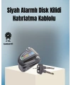 Motosiklet ve Bisiklet İçin 6mm Pinli Alarmlı Disk Kilidi
