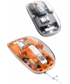 Mouse Fare Kablosuz Mouse Fare Şarjlı Bluetooth Sessiz 5 Tuşlu Şeffaf
