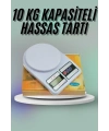 Mutfak Tartısı Dijital Göstergeli Hassas Tartı 10 Kg Kapasiteli