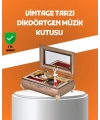 Müzikli Balerin Figürlü Takı Kutusu Piyano Desenli Dekoratif