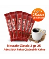 Nescafe Classic 2 gr 25 Adet Stick Paket Çözünebilir Kahve