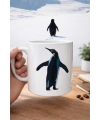 Nihilist Penguen Tasarımlı Porselen Kupa MODEL 159 – Sürüden Ayrılanlara Özel Minimalist Kahve Kupası – Özgün Tasarım Hediyelik Kupa