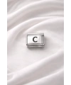 Nomination Uyumlu C Harfi Charm – Çelik Harfli Bileklik Aksesuarı ,Kişiye Özel Modüler Takı