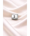 Nomination Uyumlu Ş Harfli Charm | Paslanmaz Çelik Harf Charm | Kişiye Özel Bileklik Aksesuarı