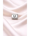 Nomination Uyumlu U Harfli Charm | Paslanmaz Çelik Harf Charm | Kişiye Özel Bileklik Aksesuarı