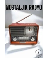 Nostaljik Görünümlü USB Girişli Bluetooth Bağlantılı Radyo