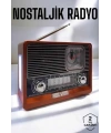 Nostaljik Radyo USB,AUX Ve SD Kart Girişli Bluetooth Bağlantılı