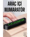 Numaralık Araç İçi Araba Araç Park Numaratör Telefon Numarası Yazma