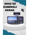 Ön ve Arka Kameralı 2 İnç 1080P Full HD DVR Araç İçi Ekran