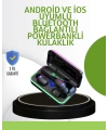 Oyun Modlu E10 Bluetooth Kulaklık Powerbank ve LED Ekranlı