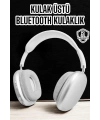 P9 Plus Kablosuz Kulak Üstü Bluetooth Kulaklık Beyaz Yüksek Ses Kaliteli