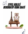 Paris Eyfel Kulesi Hediyelik Eyfel Retro Kum Saati Dekoratif Eşya