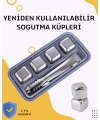 Paslanmaz Metal Buz Küpleri-Çok Amaçlı Kullanıma Uygun