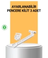 Pencere Cam Emniyet Kilidi Açılma Sınırlayıcı Set