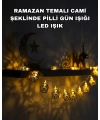 Pilli Ramazan ve Bayram LED Işık Zinciri Cami Temalı Dekoratif