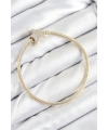 Pirinç Charm Zirkon Taşlı Yıldız Model Gold Renk Kadın Bileklik