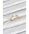 Pirinç Gold Renk Göbek İnci Model Kadın Yüzük
