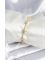 Pirinç Gold Renk Halley Yıldız Model Kadın Bileklik