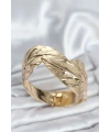Pirinç Gold Renk Yaprak Model Kadın Bileklik