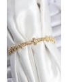 Pirinç VIP Seri Gold Renk Sıralı Damla Model Kadın Bileklik