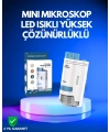 PMMA Optik Lensli Kompakt Taşınabilir Mikroskop